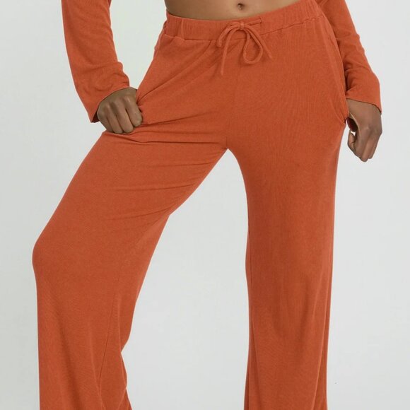 Riot Swim Rory wide leg pant in Amber - Picture 2 of 4